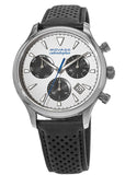 Movado Heritage Calendoplan Chronograph Silver Dial Black Leather Strap Watch for Men - 3650024 Buy Now By Movado
