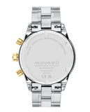 Movado Heritage Calendoplan Chronograph Blue Dial Two Tone Steel Strap Watch For Men - 3650126 Buy Now By Movado