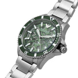 Emporio Armani Diver Automatic Green Dial Silver Steel Strap Watch For Men - AR60061 Buy Now By Emporio Armani