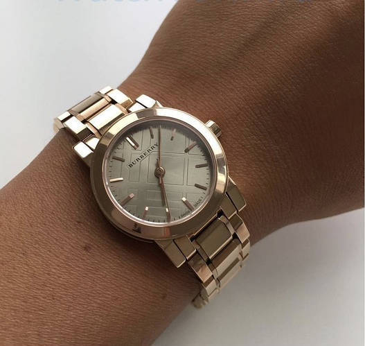 Burberry The City Nude Dial Rose Gold Steel Strap Watch for Women - BU9228 Buy Now By Burberry