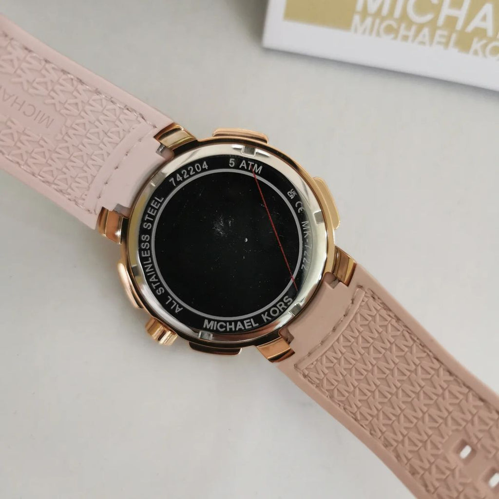 Michael Kors Sidney Multifunction White Dial Pink Silicone Strap Watch For Women - MK7222 Buy Now By Michael Kors