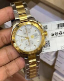 Tag Heuer Aquaracer Caliber 16 Automatic White Dial Two Tone Steel Strap Watch for Men - CAY2121.BB0923 Buy Now By Tag Heuer