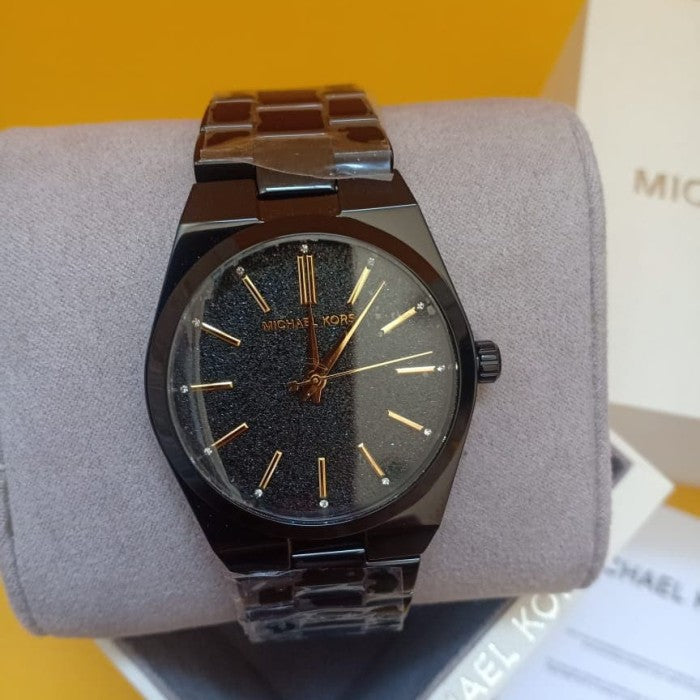 Michael Kors Channing Quartz Black Dial Black Steel Strap Watch For Women - MK6625 Buy Now By Michael Kors