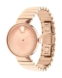 Movado Edge Rose Gold Dial Rose Gold Steel Strap Watch for Women - 3680013 Buy Now By Movado