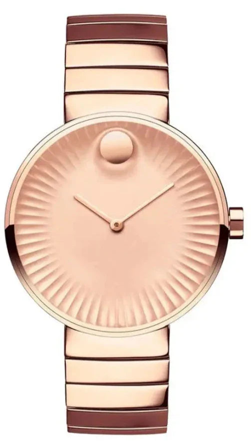 Movado Edge Rose Gold Dial Rose Gold Steel Strap Watch for Women - 3680013 Buy Now By Movado