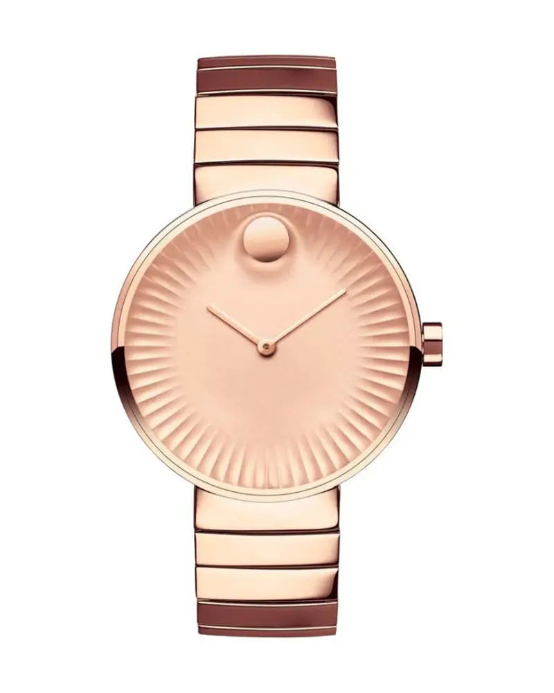 Movado Edge Rose Gold Dial Rose Gold Steel Strap Watch for Women - 3680013 Buy Now By Movado