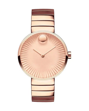 Movado Edge Rose Gold Dial Rose Gold Steel Strap Watch for Women - 3680013 Buy Now By Movado
