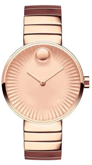 Movado Edge Rose Gold Dial Rose Gold Steel Strap Watch for Women - 3680013 Buy Now By Movado
