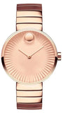 Movado Edge Rose Gold Dial Rose Gold Steel Strap Watch for Women - 3680013 Buy Now By Movado