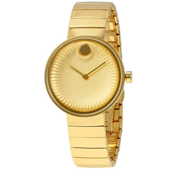 Movado Edge Gold Dial Gold Steel Strap Watch for Women - 3680014 Buy Now By Movado
