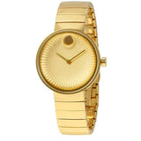 Movado Edge Gold Dial Gold Steel Strap Watch for Women - 3680014 Buy Now By Movado