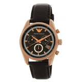 Emporio Armani Chronograph Gray Dial Brown Leather Strap Watch For Men - AR6043 Buy Now By Emporio Armani