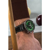 Breitling Navitimer B01 Chronograph 46 Green Dial Black Leather Strap Watch for Men - AB0137241L1P1 Buy Now By Breitling