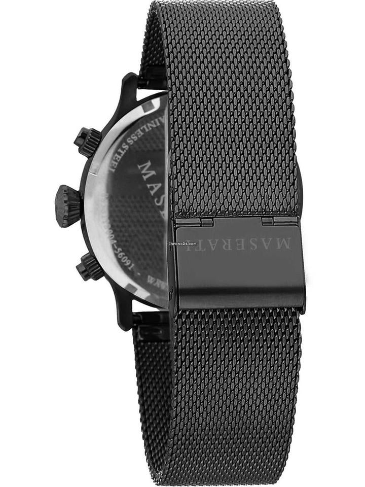 Maserati Epoca Chronograph Black Dial Black Mesh Strap Watch For Men - R8873618013 Buy Now By Maserati