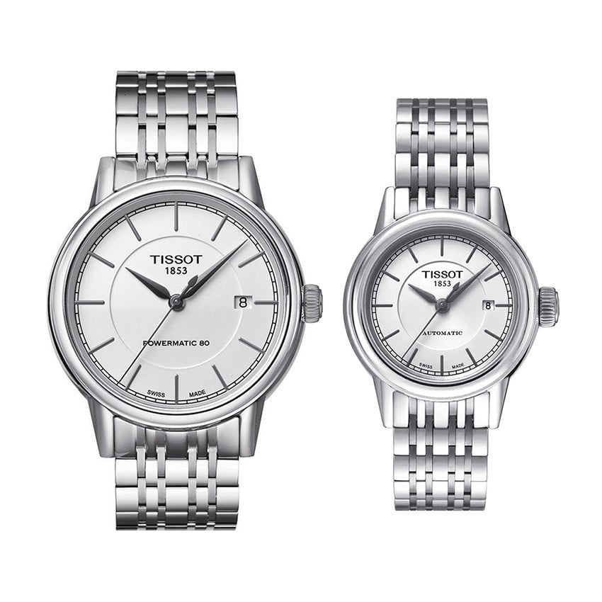 Tissot T Classic Carson Automatic White Dial Silver Steel Strap Watch For Women - T085.207.11.011.00 Buy Now By Tissot