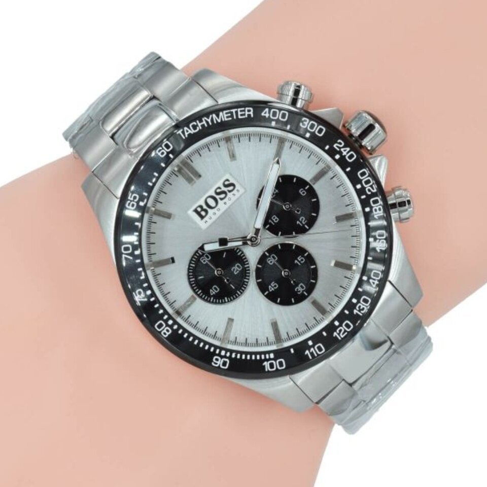 Hugo Boss Ikon White Dial Silver Steel Strap Watch for Men - 1512964 Buy Now By Hugo Boss