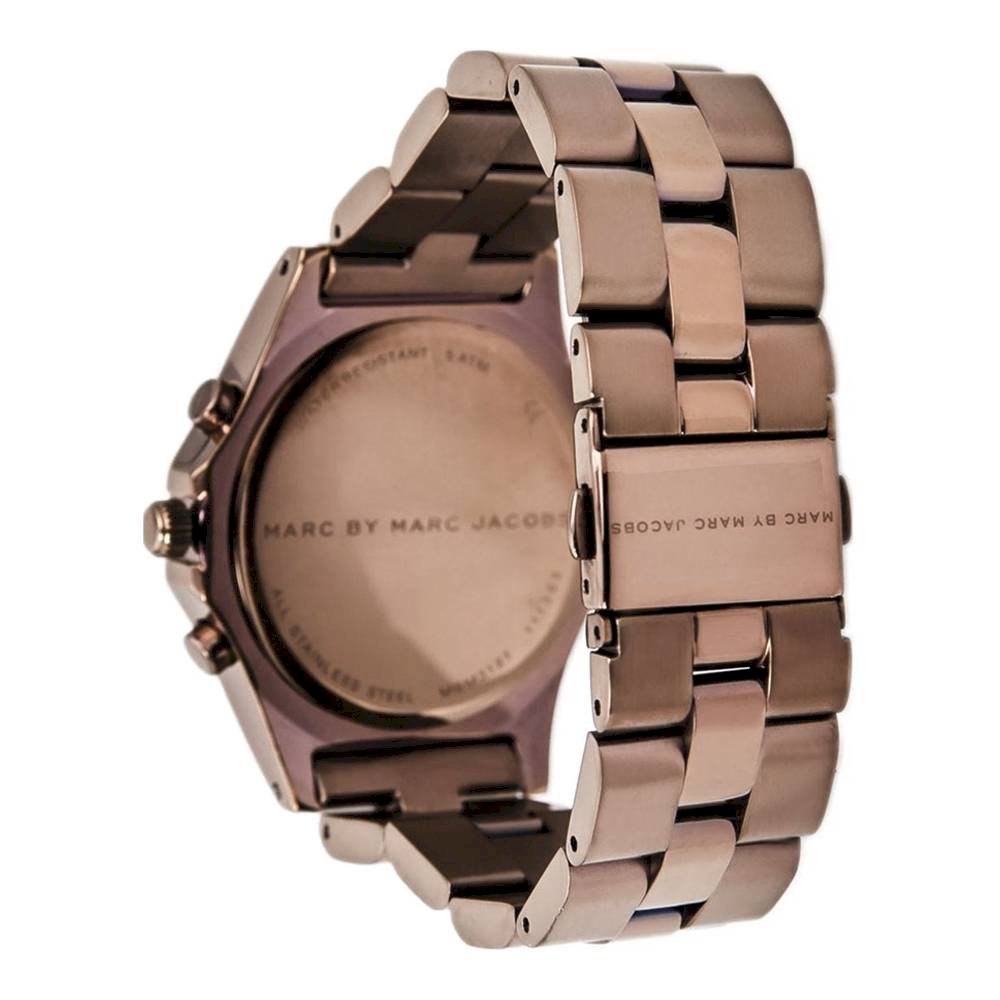 Marc Jacobs Blade Chronograph Brown Dial Brown Steel Strap Watch for Women - MBM3121 Buy Now By Marc Jacobs