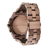 Marc Jacobs Blade Chronograph Brown Dial Brown Steel Strap Watch for Women - MBM3121 Buy Now By Marc Jacobs