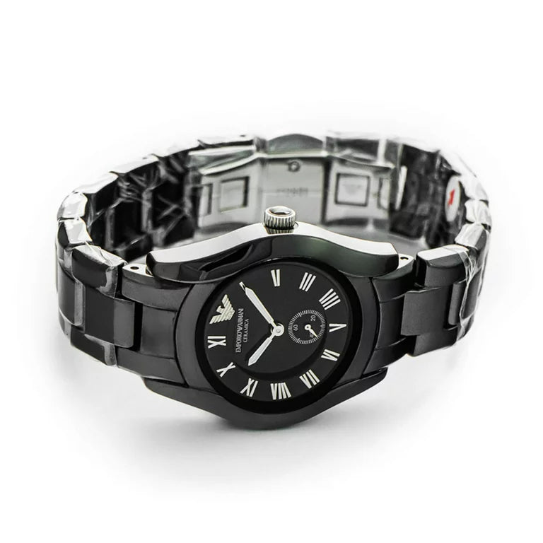 Emporio Armani Ceramica Quartz Black Dial Black Steel Strap Watch For Women - AR1402 Buy Now By Emporio Armani