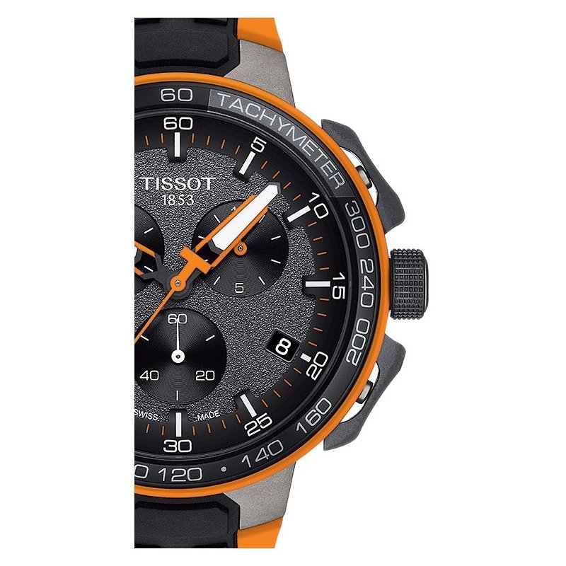 Tissot T Race Cycling Chronograph Black Dial Two Tone Rubber Strap Watch For Men - T111.417.37.441.04 Buy Now By Tissot