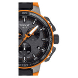 Tissot T Race Cycling Chronograph Black Dial Two Tone Rubber Strap Watch For Men - T111.417.37.441.04 Buy Now By Tissot