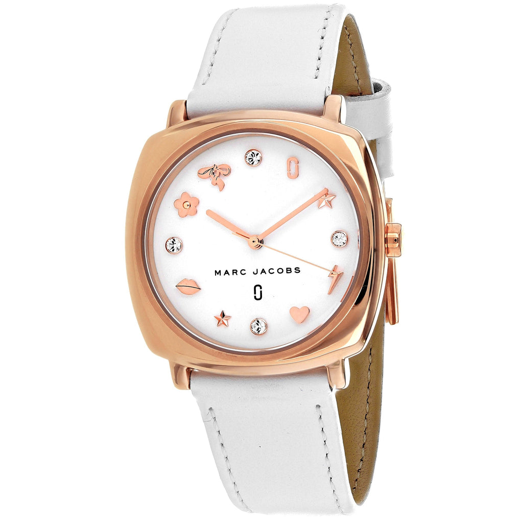 Marc Jacobs Mandy White Dial White Leather Strap Watch for Women - MJ8678 Buy Now By Marc Jacobs