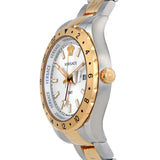 Versace Hellenyium GMT Silver Dial Two Tone Steel Strap Watch for Men - V11030015 Buy Now By Versace