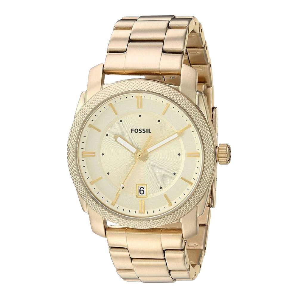 Fossil Machine Gold Dial Gold Steel Strap Watch for Men - FS5264 Buy Now By Fossil