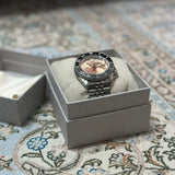 Seiko 5 Sports GMT Thong Sia Limited Edition Brown Dial Silver Steel Strap Watch for Men - SSK043K1 Buy Now By Seiko