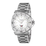 Gucci Dive Quartz White Dial Silver Steel Strap Watch for Men - YA136302 Buy Now By Gucci