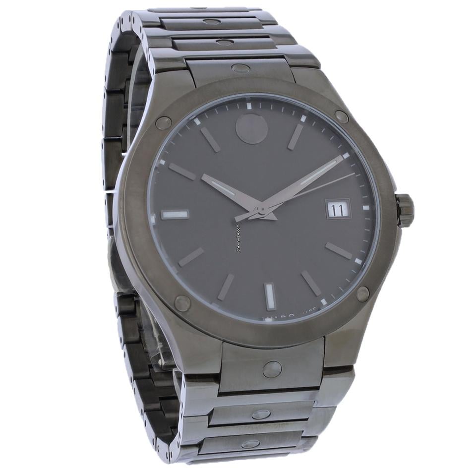 Movado Bold Verso Black Dial Black Steel Strap Watch for Men - 3600863 Buy Now By Movado