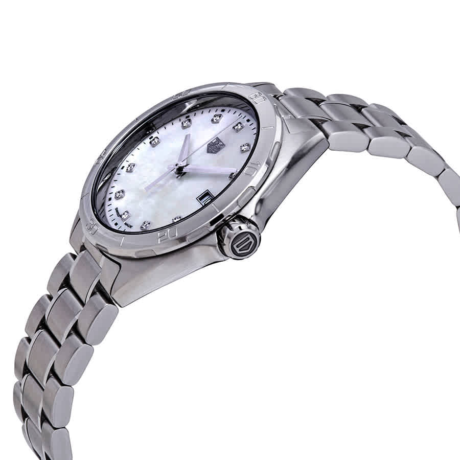 Tag Heuer Formula 1 White Mother of Pearl Dial Silver Steel Strap Watch for Women - WBJ1319.BA0666 Buy Now By Tag Heuer