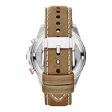 Fossil Wakefield Chronograph Cream Dial Brown Leather Strap Watch for Men - CH2951 Buy Now By Fossil