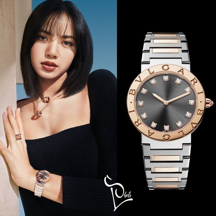 Bvlgari Lady Quartz Diamonds Grey Dial Two Tone Steel Strap Watch for Women - BVLGARI103067 Buy Now By Bvlgari