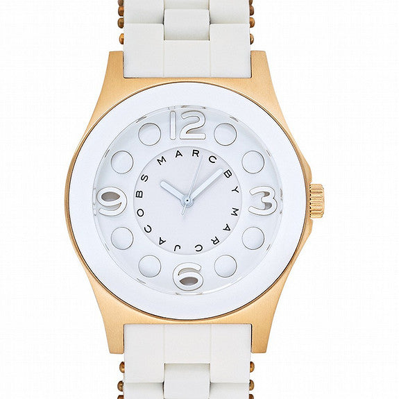Marc Jacobs Pelly White Dial White Silicone Strap Watch for Women - MBM2526 Buy Now By Marc Jacobs
