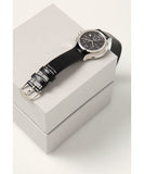 Calvin Klein Skirt Chronograph Black Dial Black Leather Strap Watch for Men - K2U291C1 Buy Now By Calvin Klein