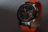 Tissot T Race Chronograph Black Dial Orange Rubber Strap Watch for Women - T048.217.27.057.00 Buy Now By Tissot