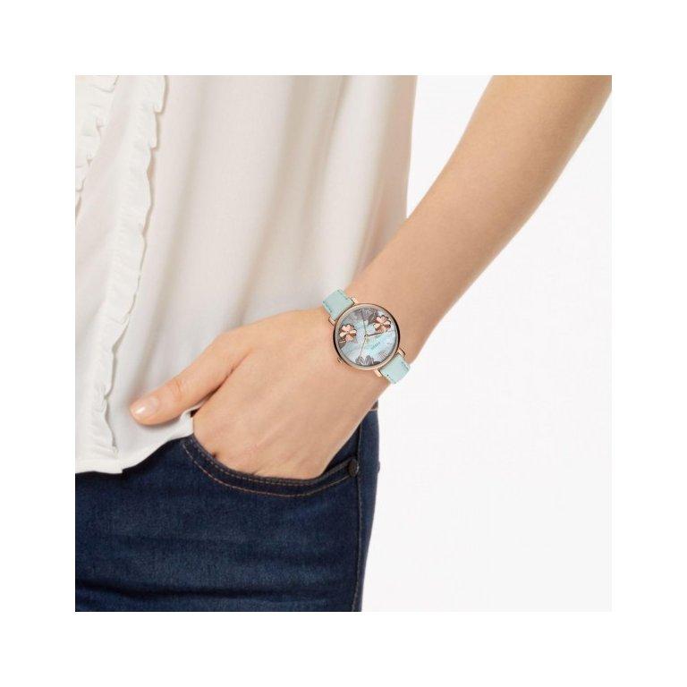 Fossil Jacqueline Multi Colored Dial Blue Leather Strap Watch for Women - ES4813 Buy Now By Fossil