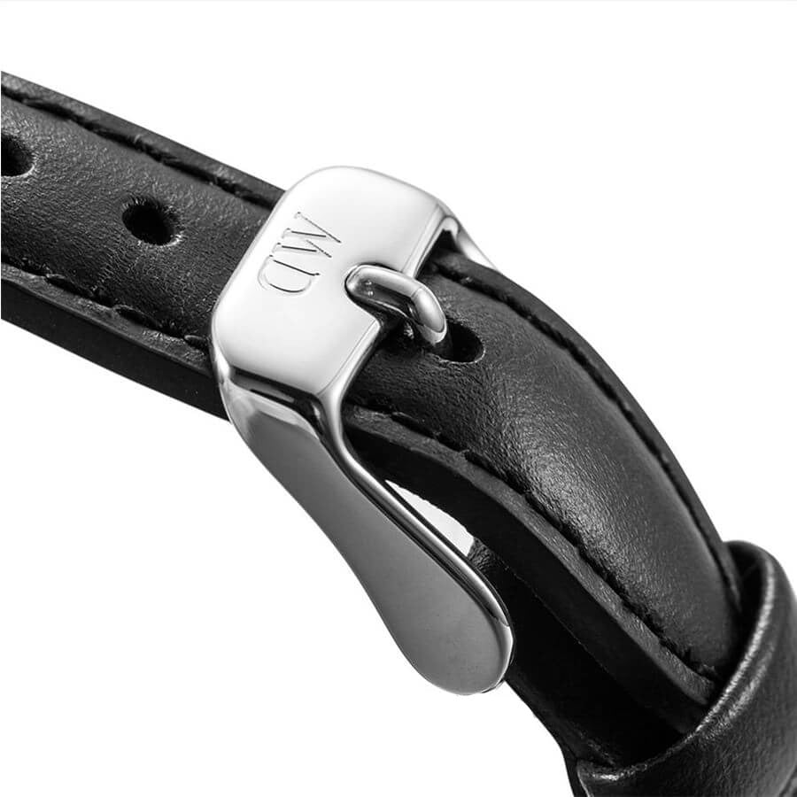 Daniel Wellington Classy Sheffield White Dial Black Leather Strap Watch For Women - DW00100068 Buy Now By Daniel Wellington