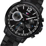 Tommy Hilfiger London Chronograph Black Dial Black Steel Strap Watch for Men - 1791529 Buy Now By Tommy Hilfiger