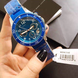 Marc Jacobs Rock Chronograph Blue Dial Blue Silicone Strap Watch for Women - MBM2575 Buy Now By Marc Jacobs