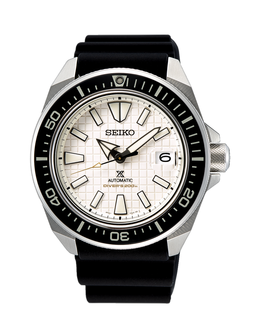 Seiko Shogun Prospex Titanium Divers Automatic White Dial Black Rubber Strap Watch For Men - SPB191J1 Buy Now By Seiko