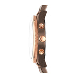 Fossil Perfect Boyfriend Multifunction Brown Dial Two Tone Steel Strap Watch for Women - ES4284 Buy Now By Fossil