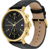 Tommy Hilfiger Daniel Black Dial Black Leather Strap Watch for Men - 1710417 Buy Now By Tommy Hilfiger