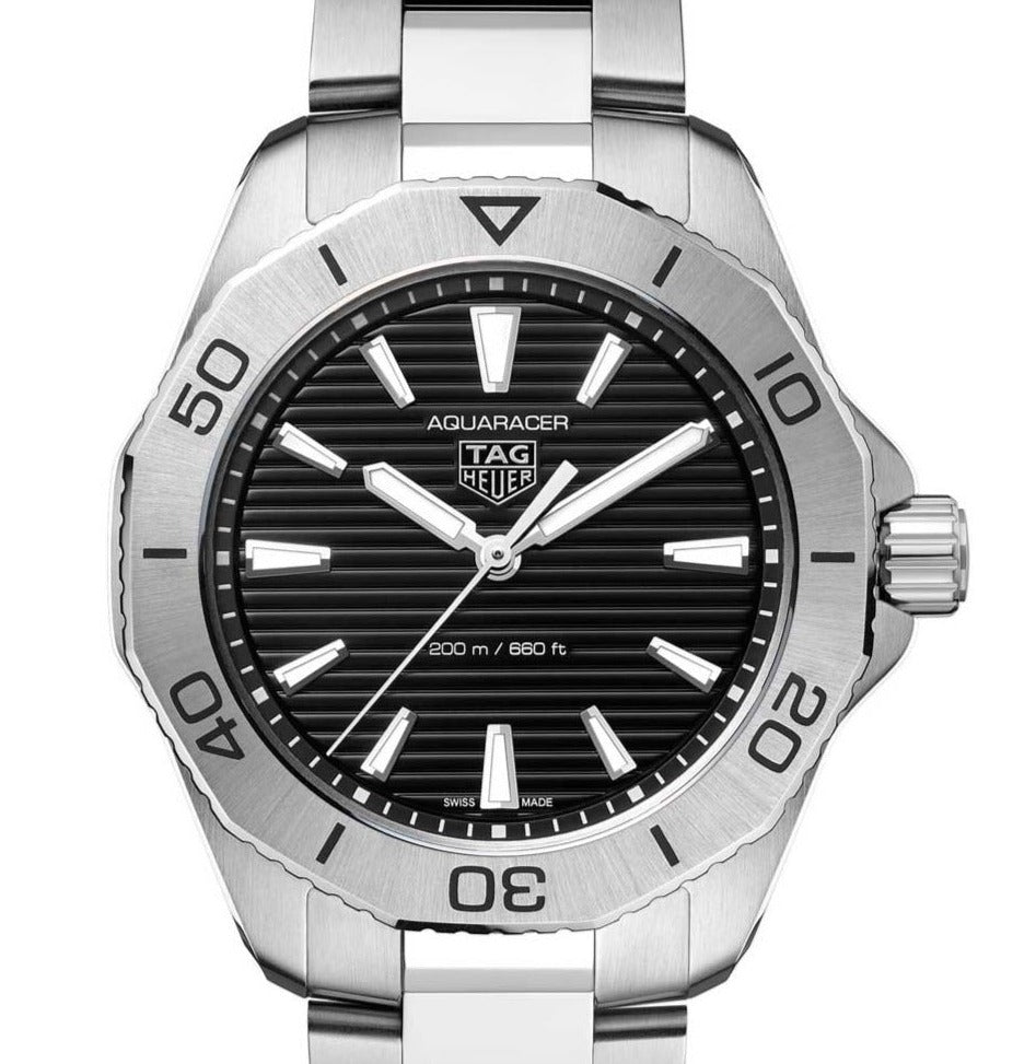 Tag Heuer Aquaracer Professional 200 Quartz Black Dial Silver Steel Strap Watch for Women - WBP1410.BA0622 Buy Now By Tag Heuer