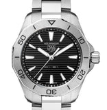 Tag Heuer Aquaracer Professional 200 Quartz Black Dial Silver Steel Strap Watch for Women - WBP1410.BA0622 Buy Now By Tag Heuer