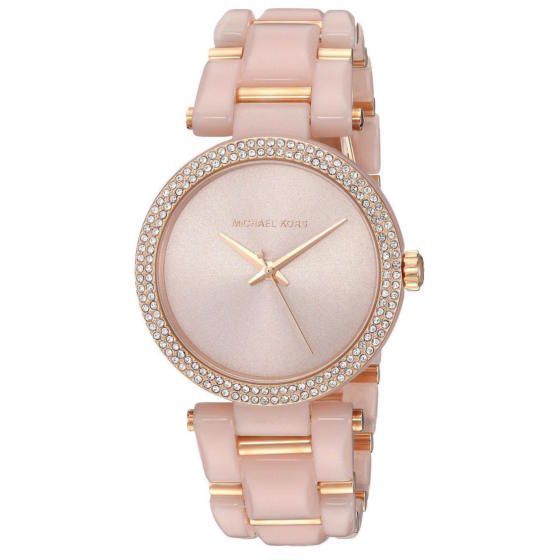 Michael Kors Delray Rose Gold Dial Rose Gold Steel Strap Watch for Women - MK4322 Buy Now By Michael Kors