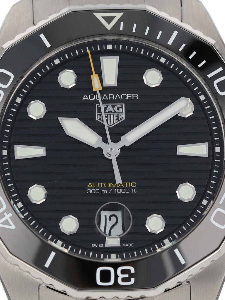Tag Heuer Aquaracer Professional 300 Automatic Black Dial Silver Steel Strap Watch for Men - WBP201A.BA0632 Buy Now By Tag Heuer