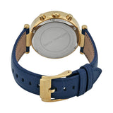 Michael Kors Parker Gold Dial Blue Leather Strap Watch for Women - MK2280 Buy Now By Michael Kors