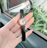 Gucci Diamantissima Diamonds Mother of Pearl Dial Black Leather Strap Watch For Women - YA141511 Buy Now By Gucci